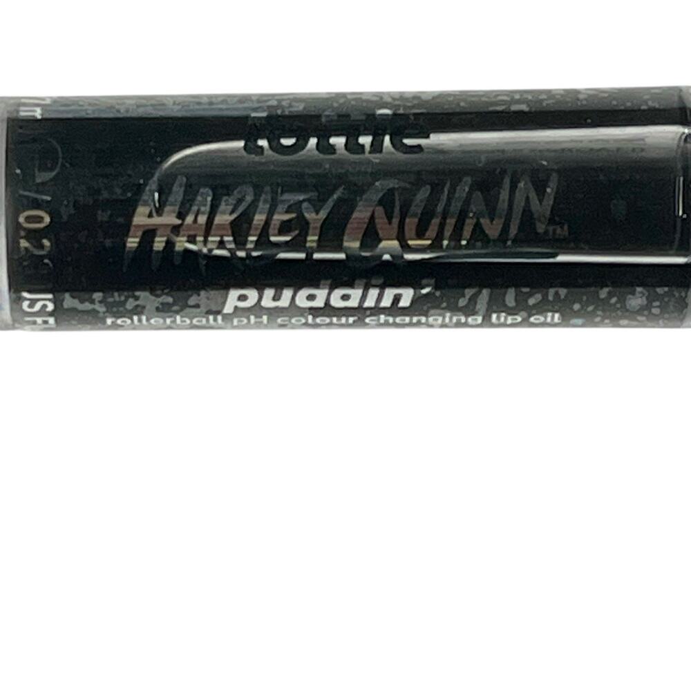 Lottie London Harley Quinn Puddin PH Color Change Lip Oil Rollerball Sheer Black - Picture 2 of 6